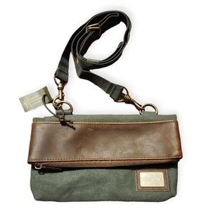 Origuadio Finley Mill Collection Hobbs Double Canvas Bag Green w/ CHEWY Logo